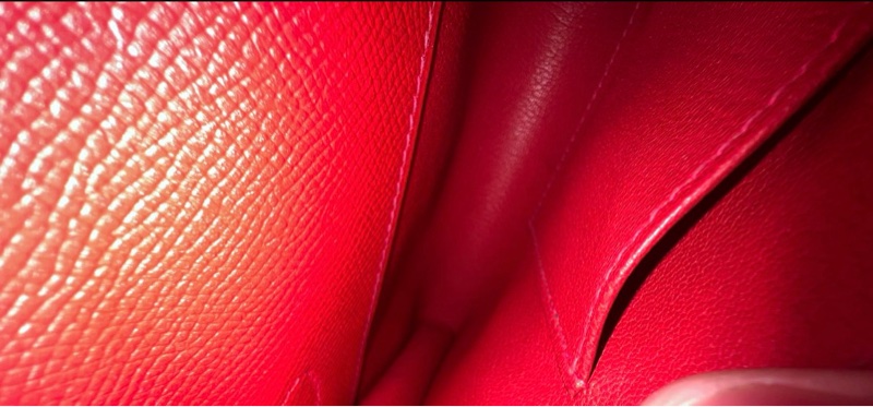 Hermes kelly cut 紅色 銀扣 Epsom 國旗紅-10