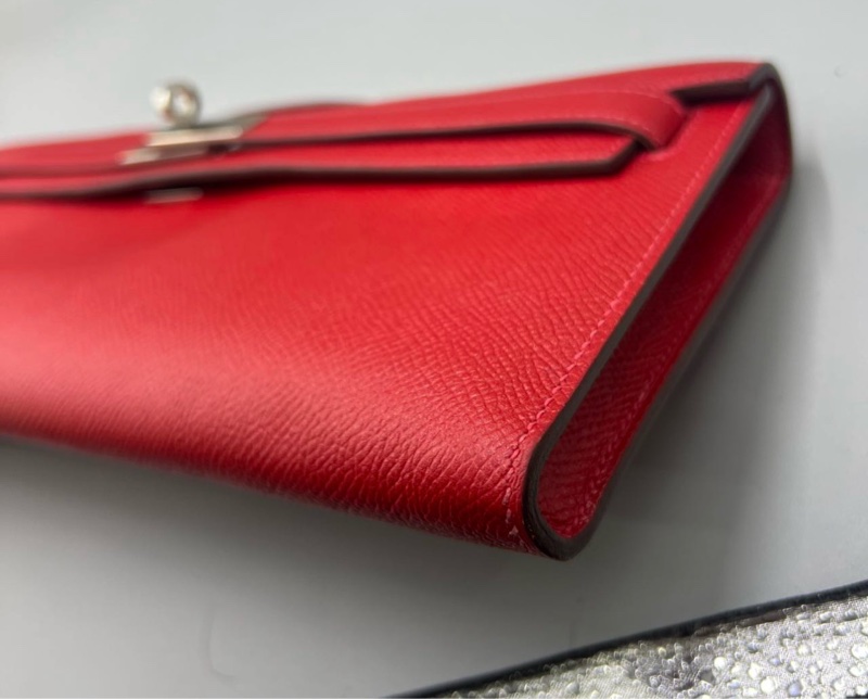 Hermes kelly cut 紅色 銀扣 Epsom 國旗紅-20