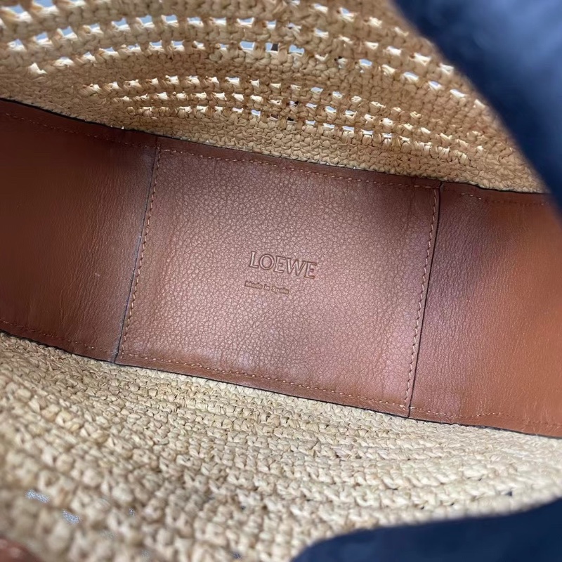 Loewe 拉菲草 mini hammock hobo28*17*9.5  98新肩帶塵袋-3