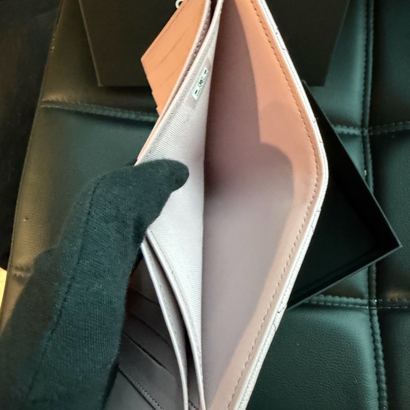 Chanel 櫻花粉三折短夾🌸超級漂亮！可遇不可求 錢包-12