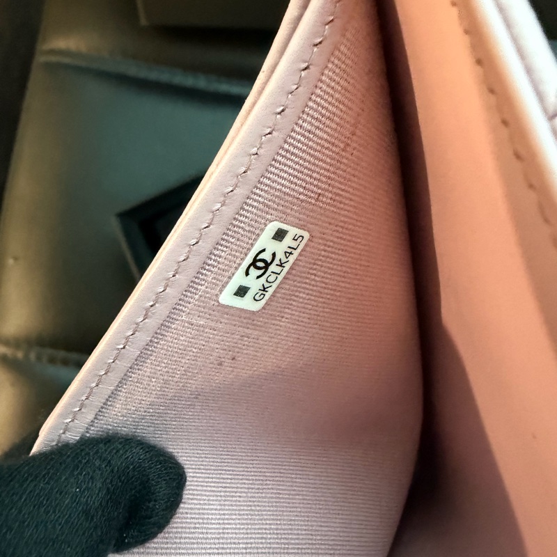 Chanel 櫻花粉三折短夾🌸超級漂亮！可遇不可求 錢包-13