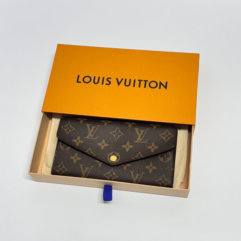 【超！級！新🎁】 LV M62236 Sarah 最新晶片款 經典老花長夾 （專櫃25,300）-3