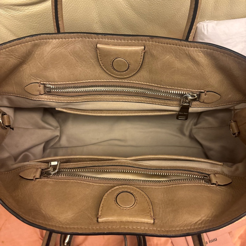 Miu Miu 手袋 油蠟皮 可手挽 側孭or crossbody-1