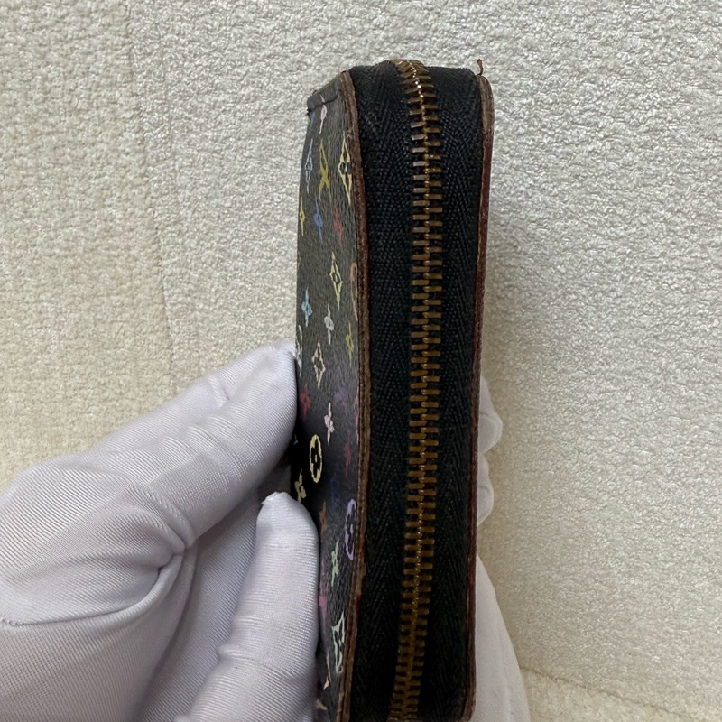 路易威登Louis Vuitton  LV限量黑三彩zippy短款卡包錢包零錢包-4