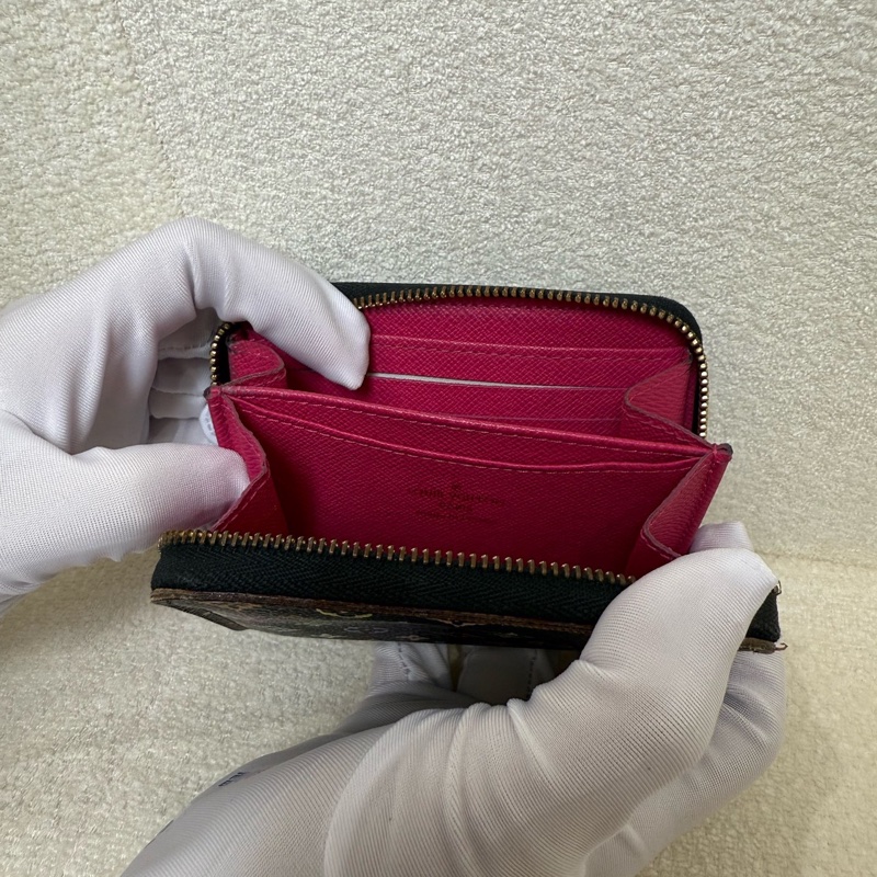 路易威登Louis Vuitton  LV限量黑三彩zippy短款卡包錢包零錢包-6