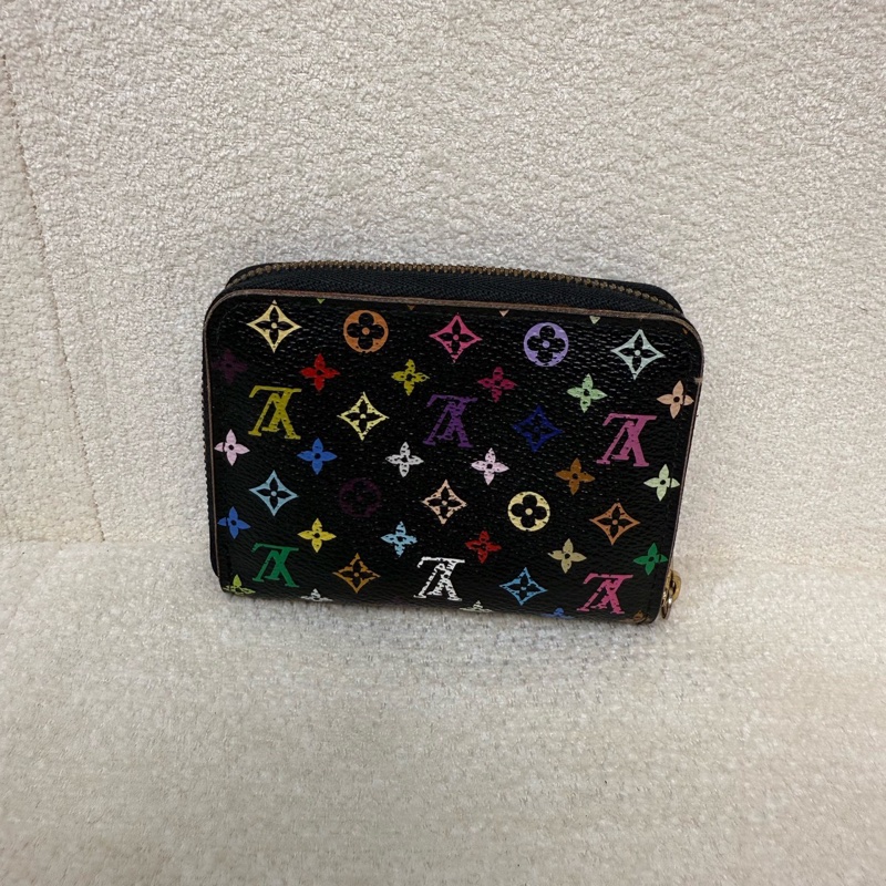 路易威登Louis Vuitton  LV限量黑三彩zippy短款卡包錢包零錢包-8