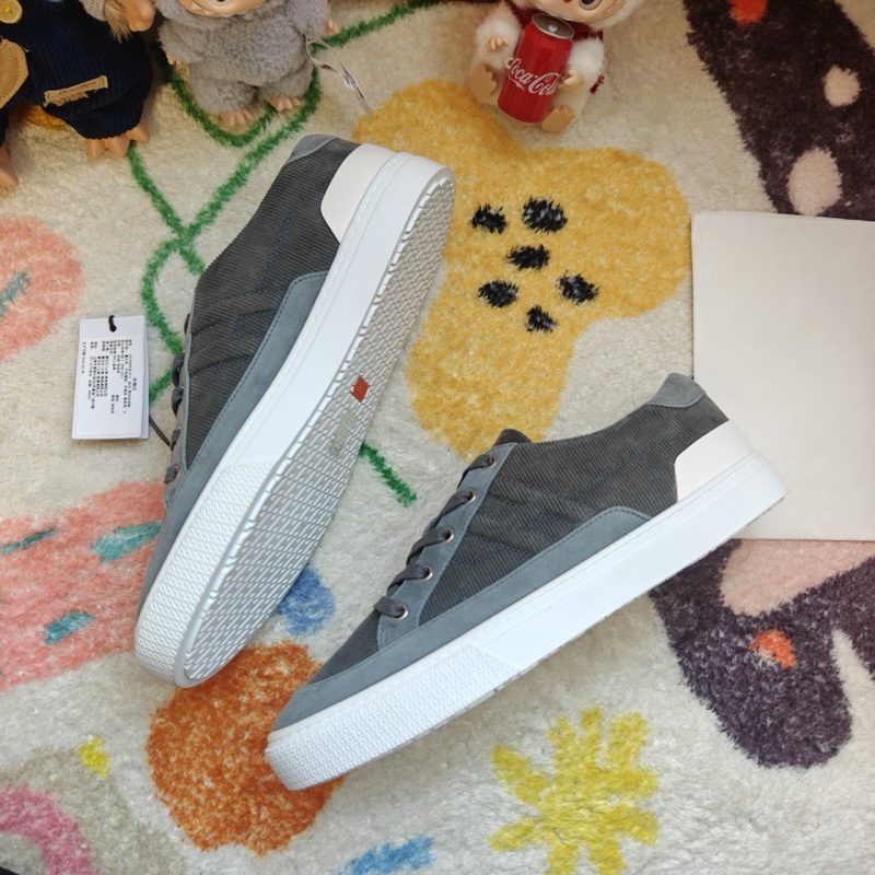 Hermes休閒鞋愛馬仕灰色燈芯絨Deep板鞋 41碼-2