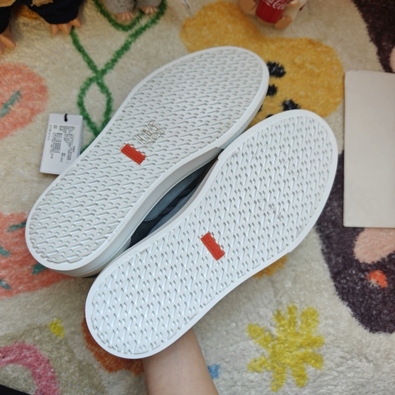 Hermes休閒鞋愛馬仕灰色燈芯絨Deep板鞋 41碼-5