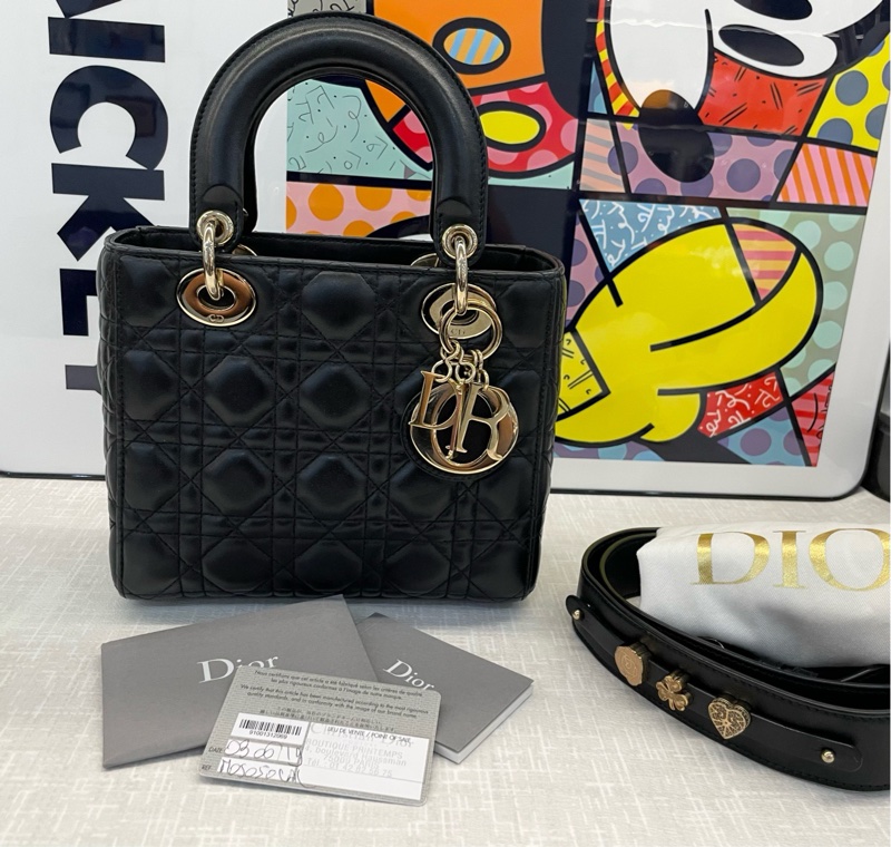 【97新✨ 全網最低價！】Dior 戴妃黑金保值款 四格（下單前先詢問庫存❗️）-1