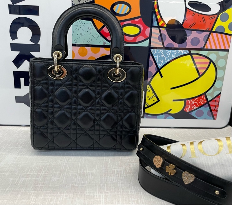 【97新✨ 全網最低價！】Dior 戴妃黑金保值款 四格（下單前先詢問庫存❗️）-2