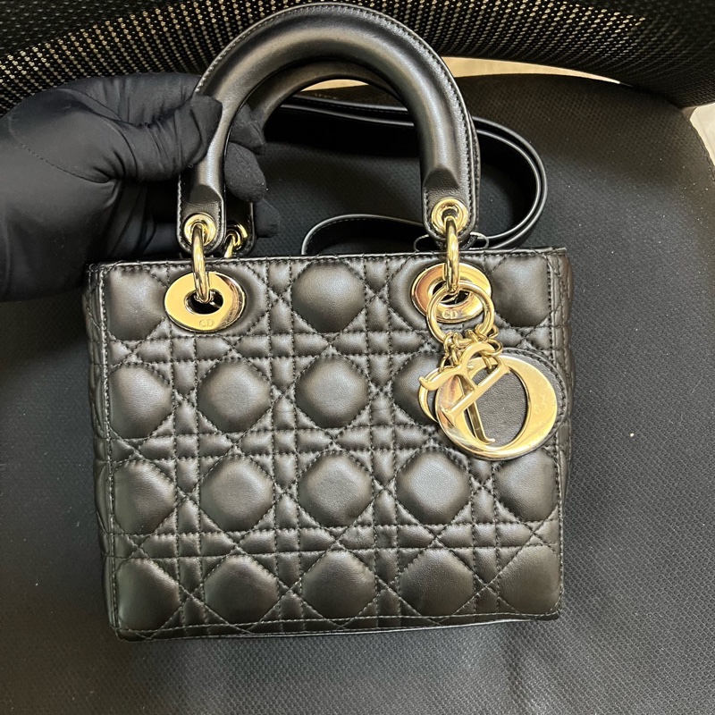 【97新✨ 全網最低價！】Dior 戴妃黑金保值款 四格（下單前先詢問庫存❗️）-1