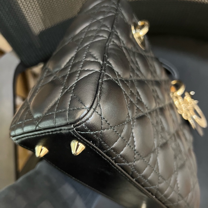 【97新✨ 全網最低價！】Dior 戴妃黑金保值款 四格（下單前先詢問庫存❗️）-5