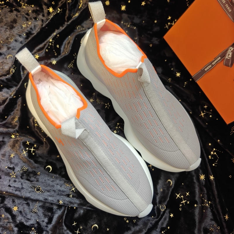 Hermes運動鞋愛馬仕Eclair灰色針織波浪底運動鞋 38碼-3