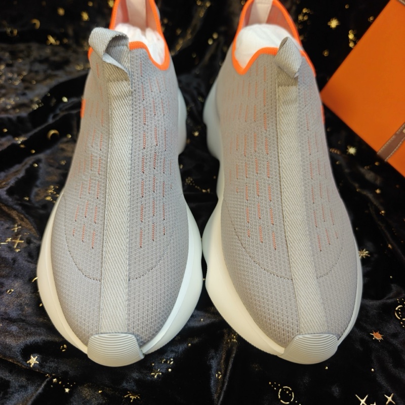 Hermes運動鞋愛馬仕Eclair灰色針織波浪底運動鞋 38碼-4
