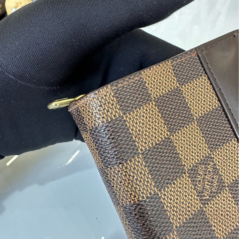 Lv路易威登  棕棋盤短款錢包卡包R20240   14x 18 cm-6