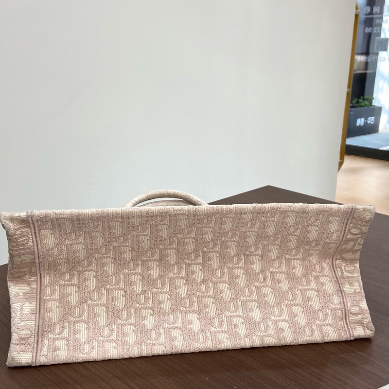 【97新✨ 全網最低價！】Dior Tote 粉色老花 中號（下單前先詢問庫存❗️）-5