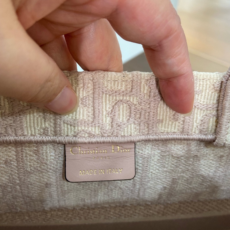 【97新✨ 全網最低價！】Dior Tote 粉色老花 中號（下單前先詢問庫存❗️）-9