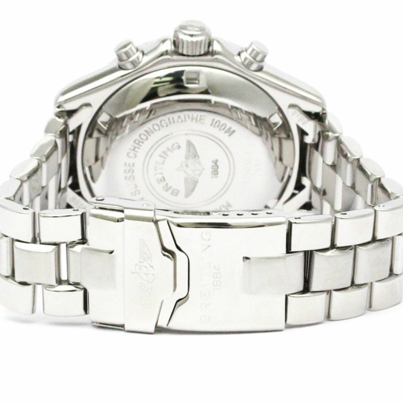 百年靈 Colt 計時碼錶精鋼自動男士腕錶 A13035.1 拋光-4