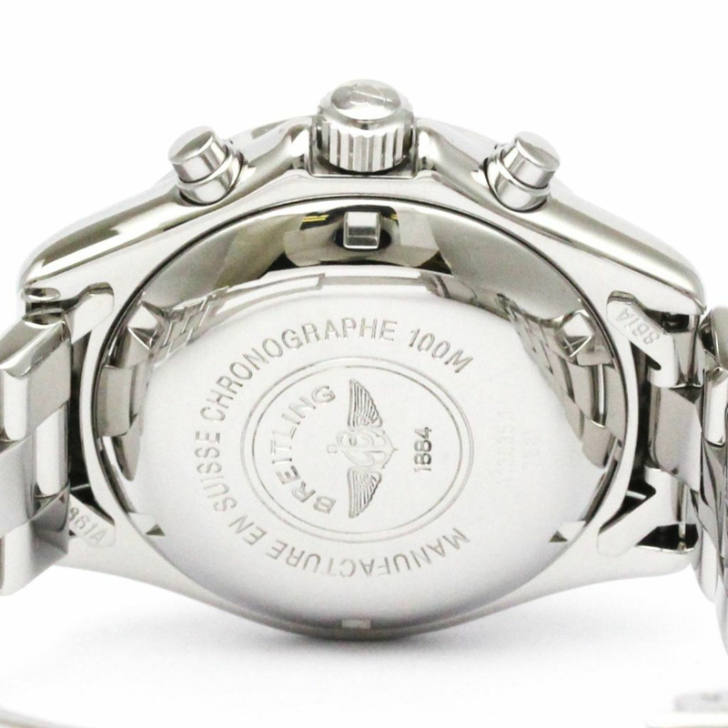 百年靈 Colt 計時碼錶精鋼自動男士腕錶 A13035.1 拋光-5