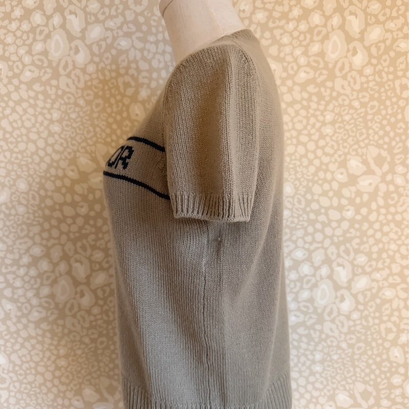 Christian Dior 經典LOGO 針織短袖 38-1