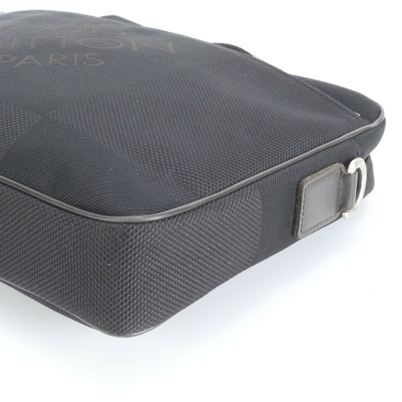 路易威登 Damier Geant Yac 皮革公事包手提包 黑色 男士-3