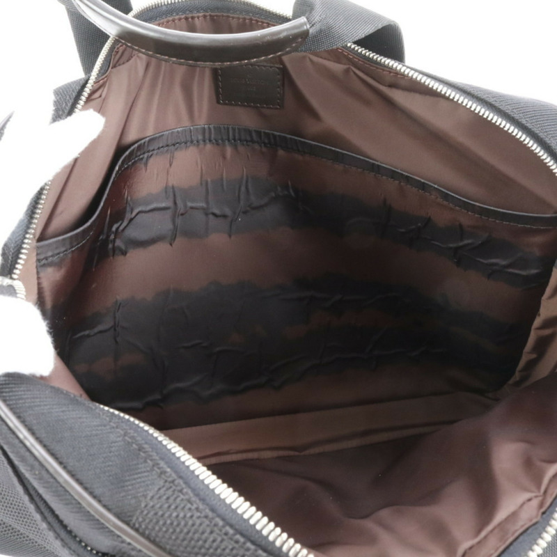 路易威登 Damier Geant Yac 皮革公事包手提包 黑色 男士-7