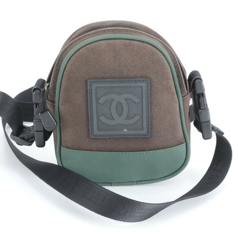 香奈兒運動可可標誌單肩包 棕色 男士