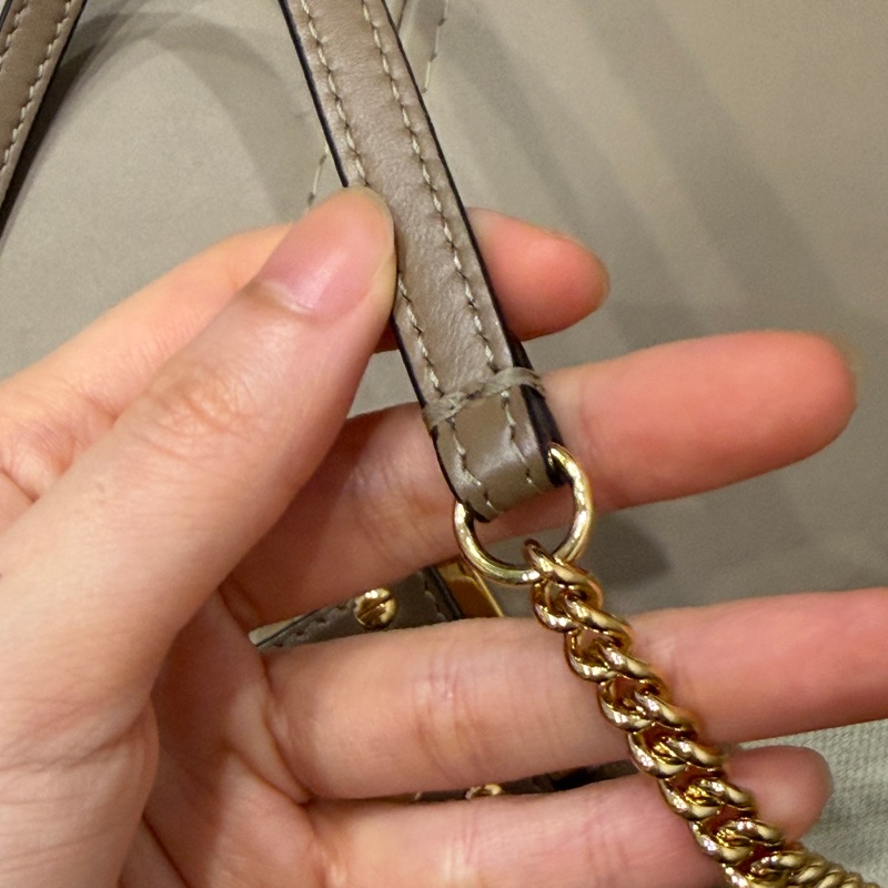 全配❤️ Fendi #奶茶色 #法棍包 #Mini #baguette 金釦-49