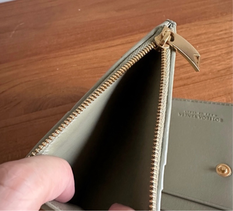 BOTTEGA VENETA 寶緹嘉 BV Small Cassette Bi-Fold 編織皮革 拉鍊 卡夾 皮夾 短夾-9