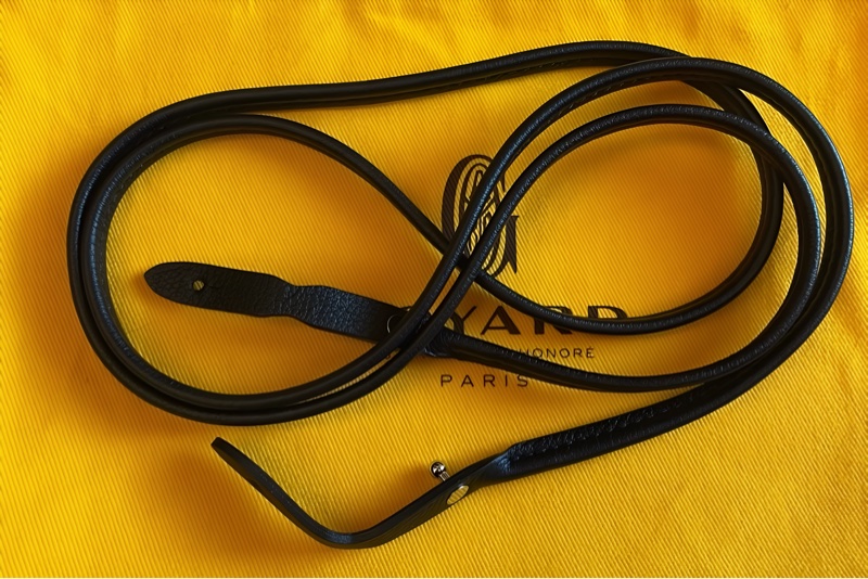 GOYARD PLUMET 經典黑信封包 LOGO AND 翻蓋扁斜背包(近全新)-25