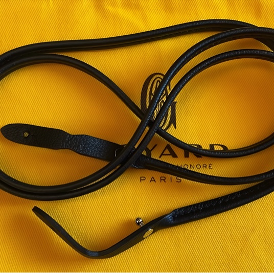 GOYARD PLUMET 經典黑信封包 LOGO AND 翻蓋扁斜背包(近全新)-38