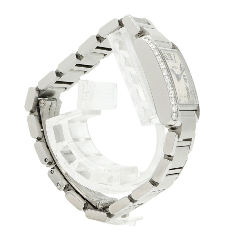 卡地亞 Tank Française SM W4TA0008 象牙色錶盤女士腕錶-2