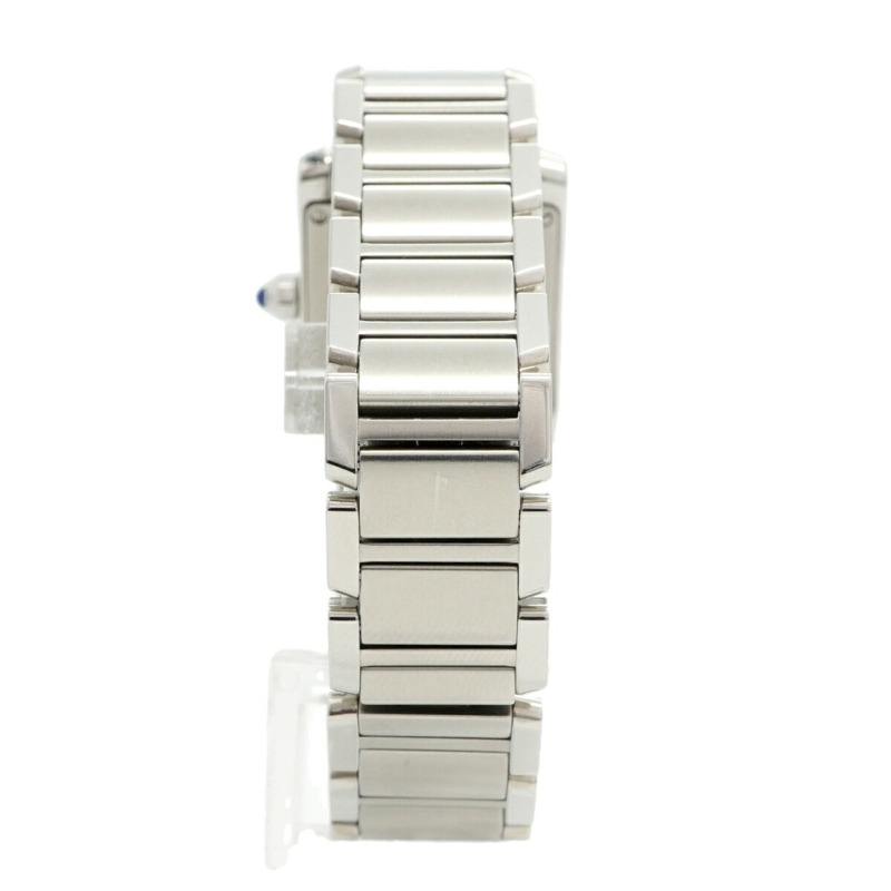 卡地亞 Tank Française SM W4TA0008 象牙色錶盤女士腕錶-7