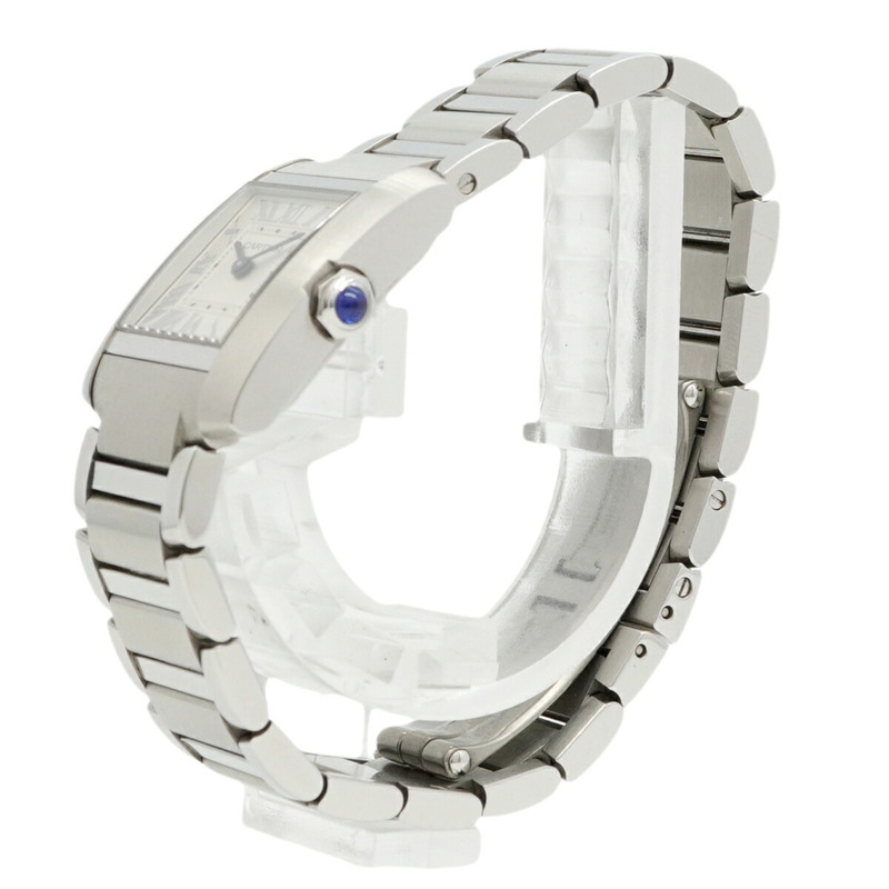 卡地亞 Tank Française SM WSTA0065 銀色錶盤女士腕錶-1