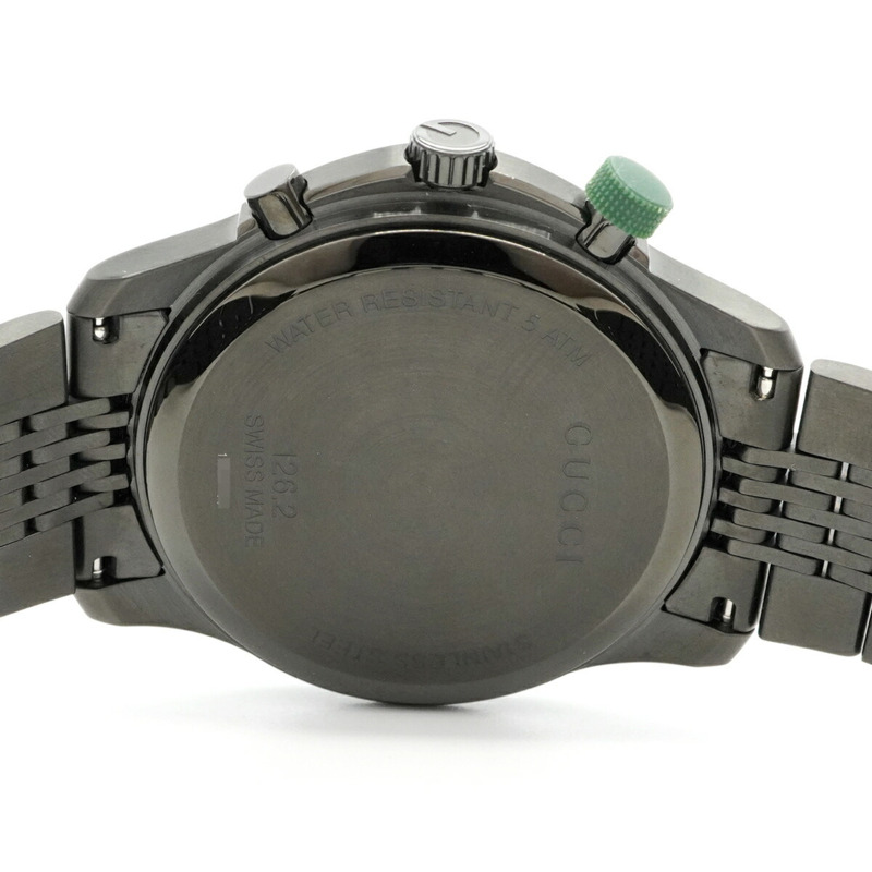 Gucci G-Timeless 126.2 黑色錶盤男士腕錶-4