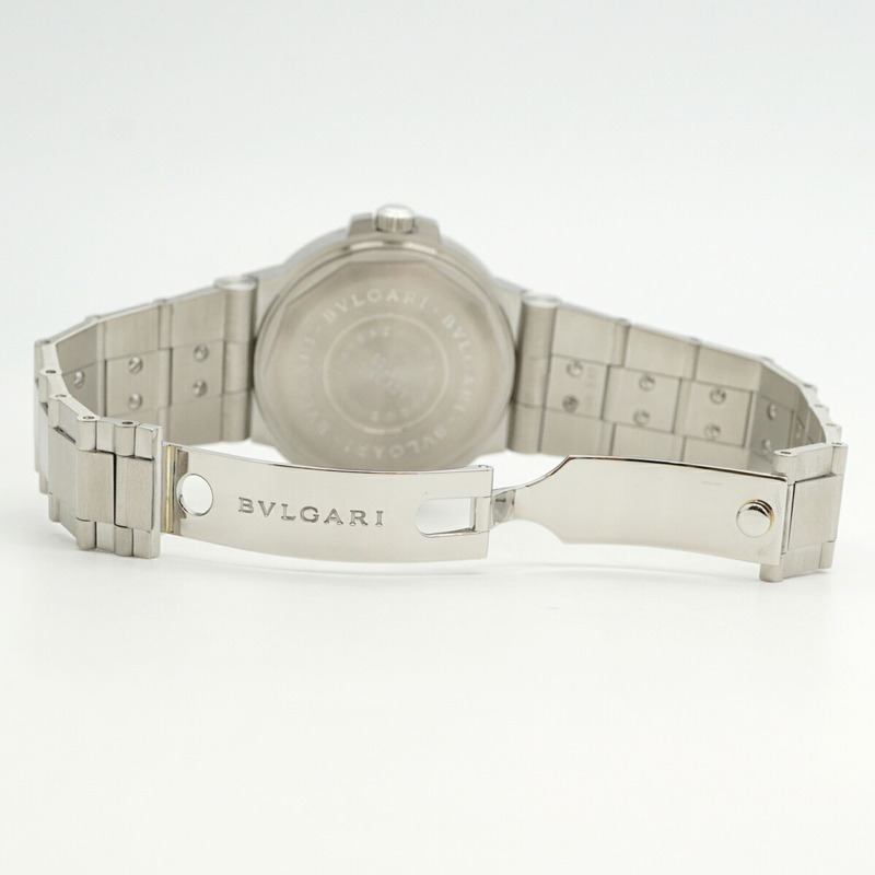 寶格麗 Diagono LCV38S 白色錶盤男士腕錶-3