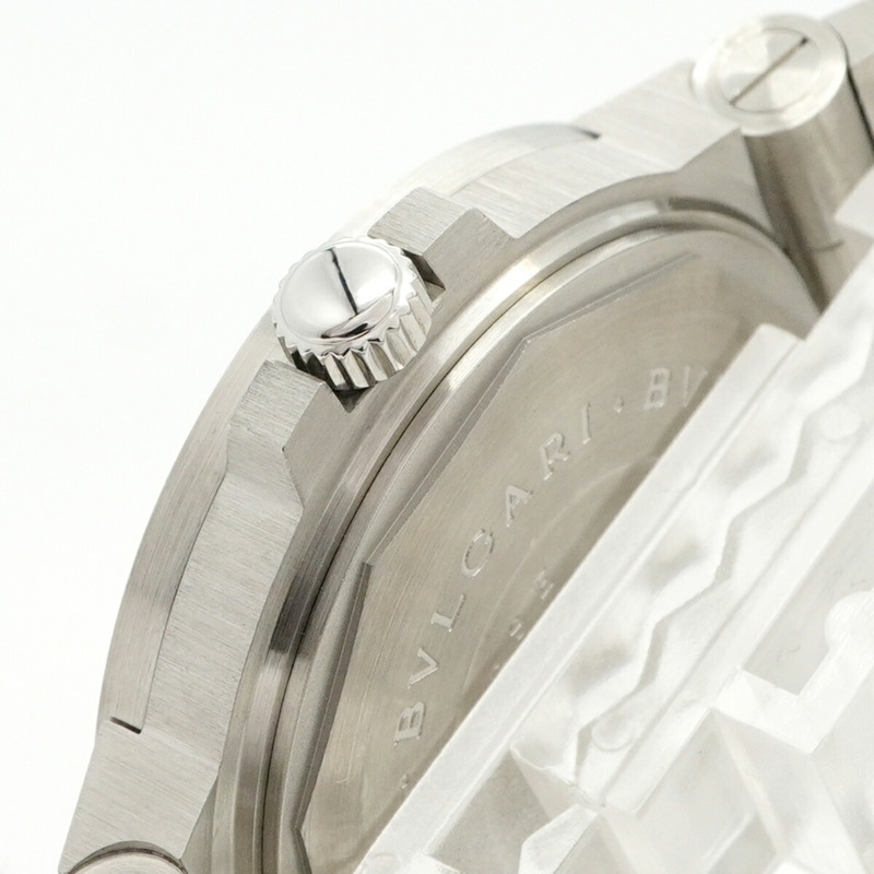 寶格麗 Diagono LCV38S 白色錶盤男士腕錶-8