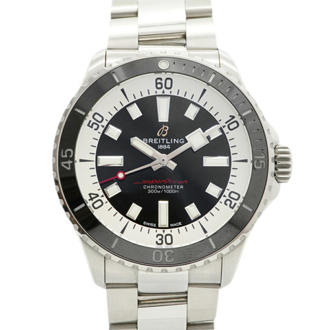 百年靈超級海洋系列 A17375 黑色錶盤男士腕錶