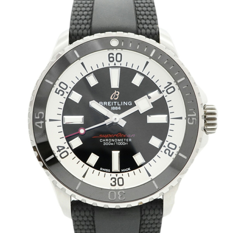 百年靈超級海洋系列 A17375 黑色錶盤男士腕錶-0