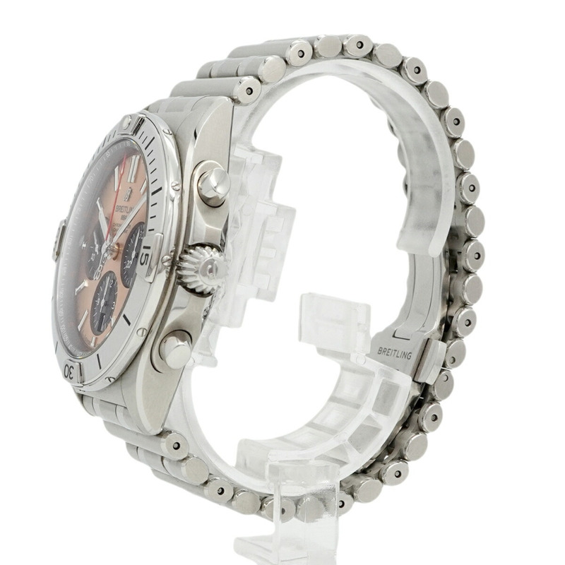 百年靈 Chronomat AB0134 棕色錶盤男士腕錶-1