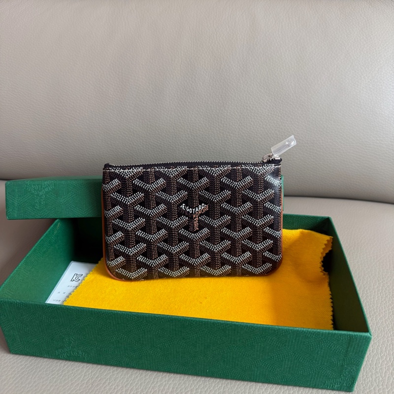 「M.Y精品」goyard 戈雅 一字錢包 經典棕黑 3月購證-0