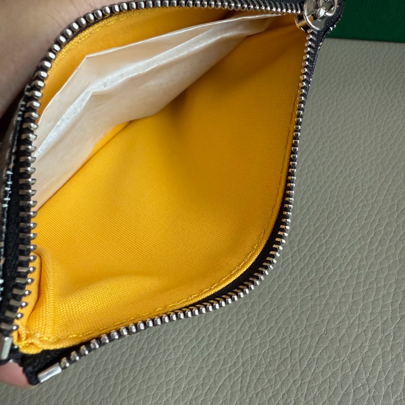 「M.Y精品」goyard 戈雅 一字錢包 經典棕黑-7