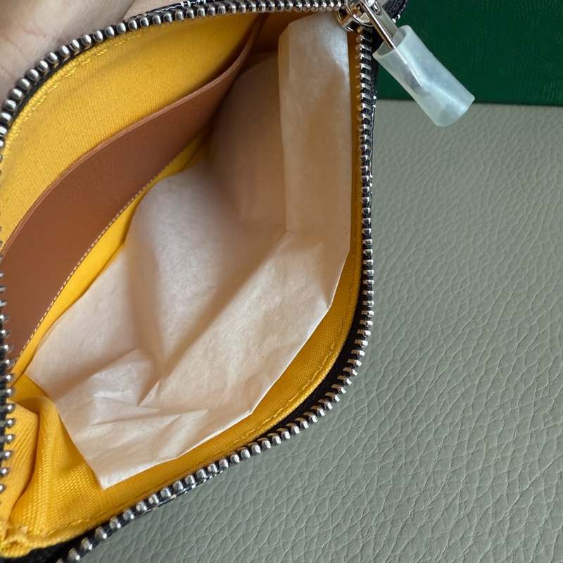 「M.Y精品」goyard 戈雅 一字錢包 經典棕黑-8