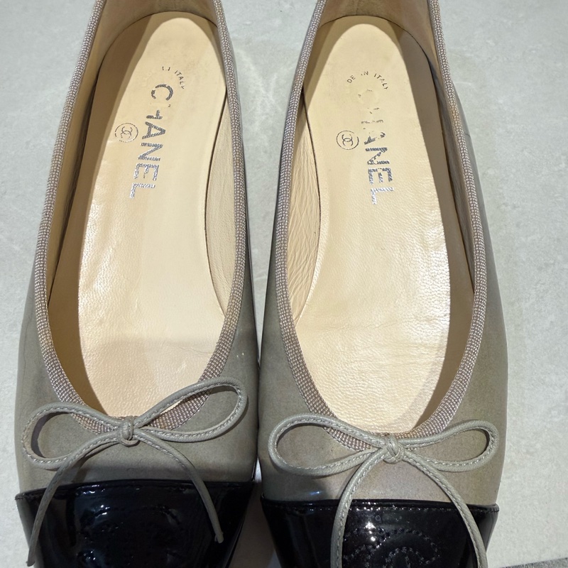 香奈兒經典芭蕾舞38尺碼鞋（2手）-0