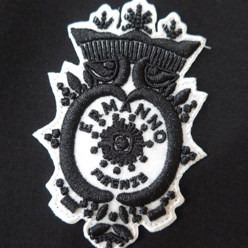 ERMANNO SCERVINO 蕾絲領黑色外套 IT42-3