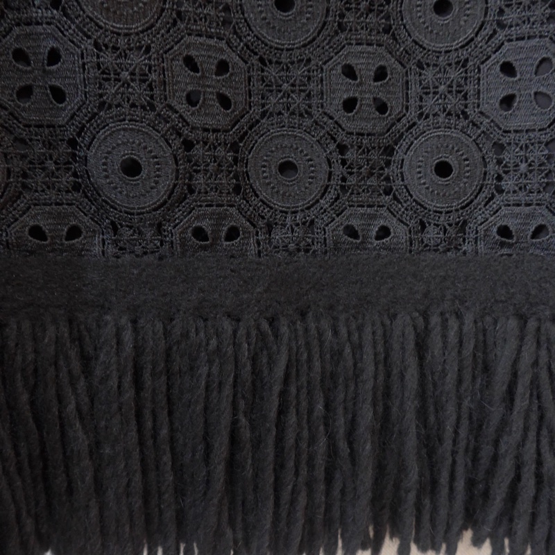 ERMANNO SCERVINO 黑色簍空蕾絲洋裝 IT44-3