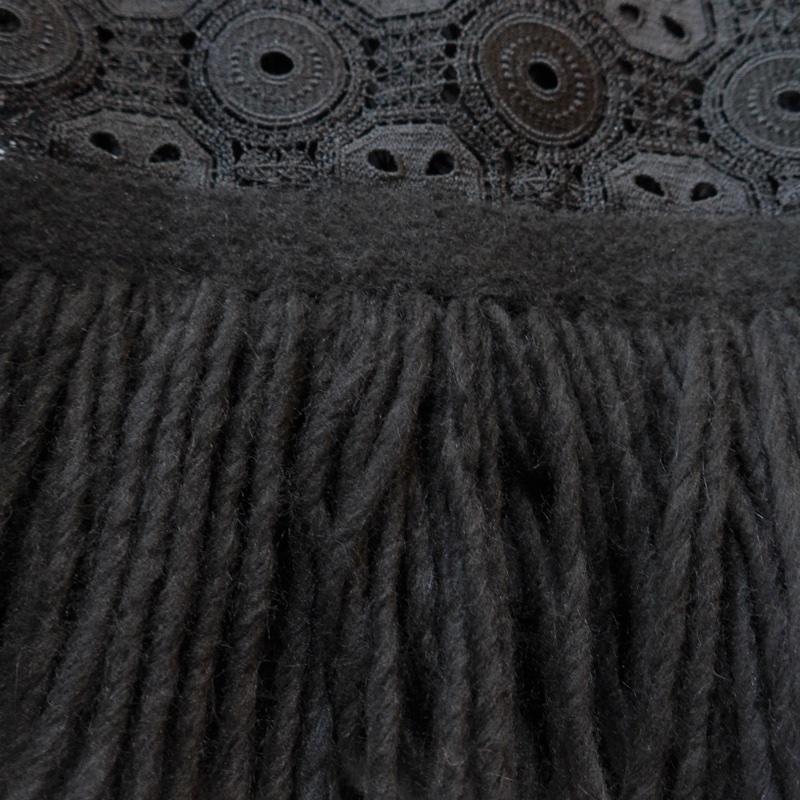 ERMANNO SCERVINO 黑色簍空蕾絲洋裝 IT44-7