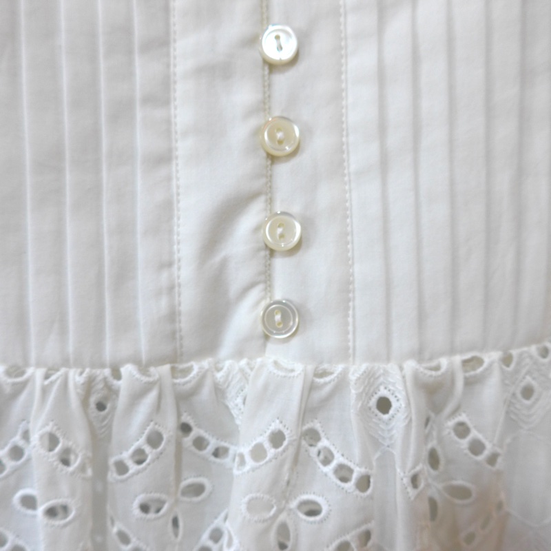 ERMANNO SCERVINO 白色精緻蕾絲襯衫 IT42-5