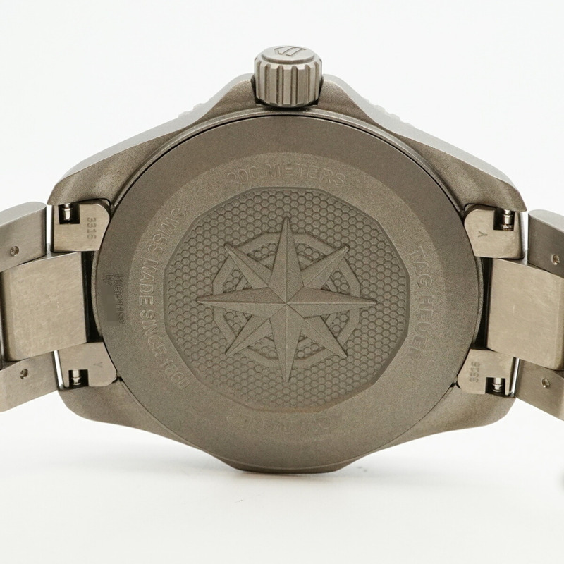 TAG Heuer 豪雅競潛系列專業200公尺潛水錶 WBP1180 黑色錶盤男士腕錶-4