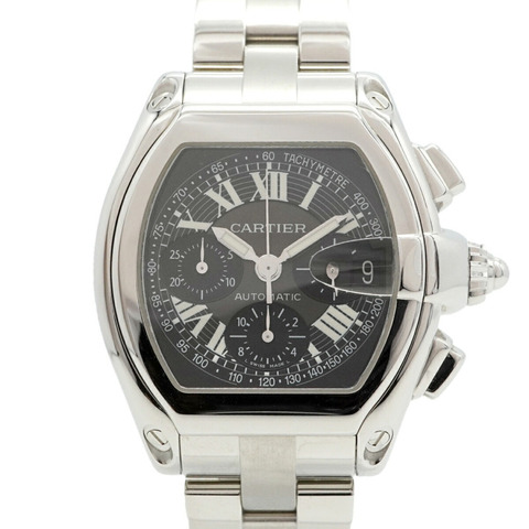 卡地亞 Roadster XL W62007X6 黑色錶盤男錶